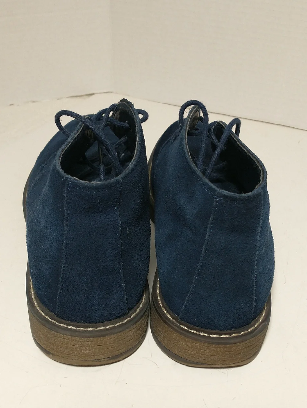 Joseph Abboud Travis Leather Chukka Boot,‎ Blue Suede, Men's Size 8.5